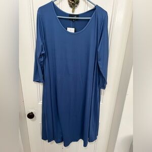Blue dress 2x